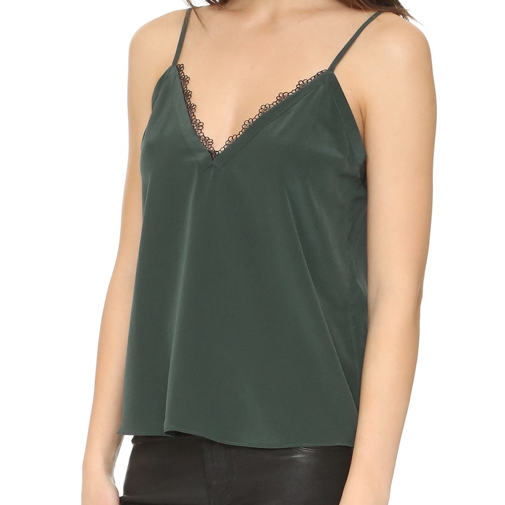 The Kooples Cami Top with Lace trim